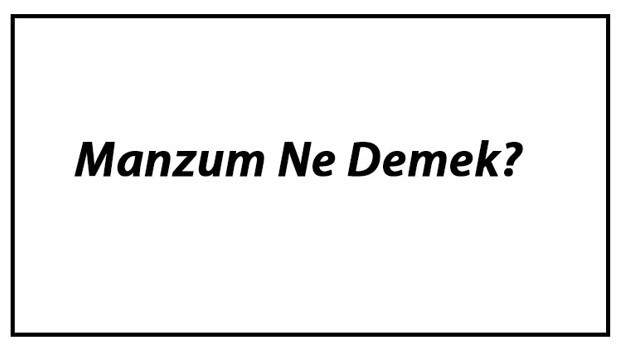 Manzum Ne Demek? Manzum Hikaye Nedir? Manzum Hikaye Özellikleri Ve Örnekleri