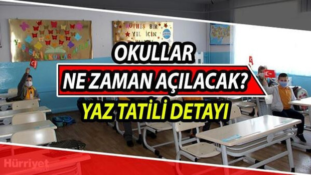 Yaz tatili ne zaman bitiyor İşte yeni dönemde okulların açılış tarihi
