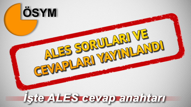 ALES/3 soruları ve cevapları yayımlandı ALES/3 soru ve cevapları ÖSYMde.. ALES/3 soruları ve cevapları yayımlandı ALES/3 soru ve cevapları ÖSYMde..