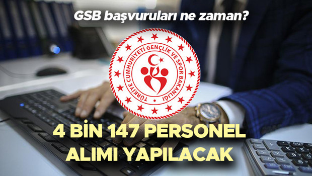 Gençlik ve Spor Bakanlığı personel alımı başvuru şartları nedir İşte GSB 4 bin 147 personel alımı kadro ve kontenjan dağılımı