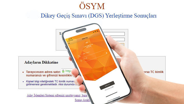 ÖSYM DGS TERCİH SONUÇLARI 2023 AÇIKLANDI MI DGS üniversite yerleştirme sonuçları sorgulama ekranı