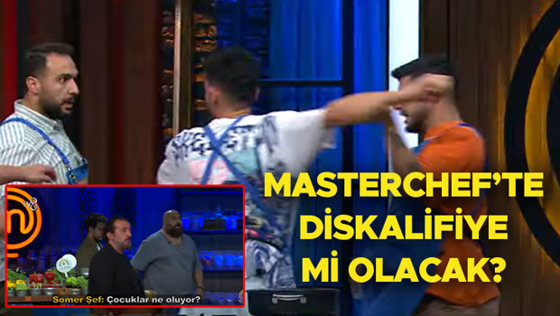 MasterChef tarihinde görülmemiş kavga MasterChefte diskalifiye oldu mu, Barış elendi mi Barış ve Barbaros arasında gergin anlar Somer Şef: Ciddi cezai yaptırımı olur