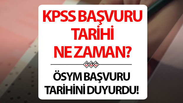 Lisans, Ön Lisans, Lise KPSS başvurusu ne zaman 2024 KPSS başvuru ve sınav tarihleri bilgisi