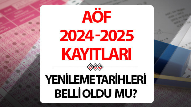 AÖF KAYIT YENİLEME 2024 - 2025 || Anadolu Üniversitesi AÖF kayıt yenileme tarihleri ne zaman İşte merak edilen tarihler