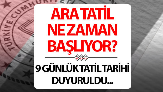 Kasım ara tatili ne zaman, kaç gün sürecek 1 haftalık ara tatil ne zaman başlıyor 2024 MEB tatil takvimi