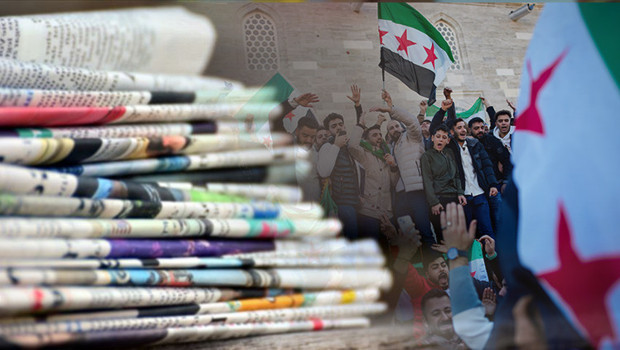 Suriye'de yaşanan gelişme, dünya basınına bomba gibi düştü