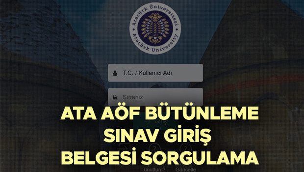 ATA AÖF BÜTÜNLEME SINAVI TARİHİ 2025 | ATA AÖF bütünleme sınavları ne zaman, saat kaçta  Bütünleme sınavı giriş belgesi yayınlandı mı  obs.atauni.edu.tr sınav giriş belgesi sorgulama