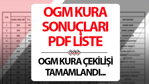 OGM KURA SONUÇLARI SORGULAMA 2025 PDF İSİM LİSTESİ GÖRÜNTÜLEME 29 MART PAZAR🗒️💻 (OGM.gov.tr İŞKUR Sonuç Sorgulama Tam Asil Liste): OGM kura sonuçları ne zaman açıklanacak, nasıl ve nereden sorgulanır Orman Genel Müdürlüğü (OGM) 4 bin 500 işçi alımı kura sonuçları sorgulama ekranı