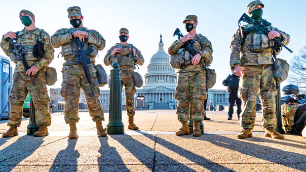 Ulusal muhafızlar Washington’a konuşlandı