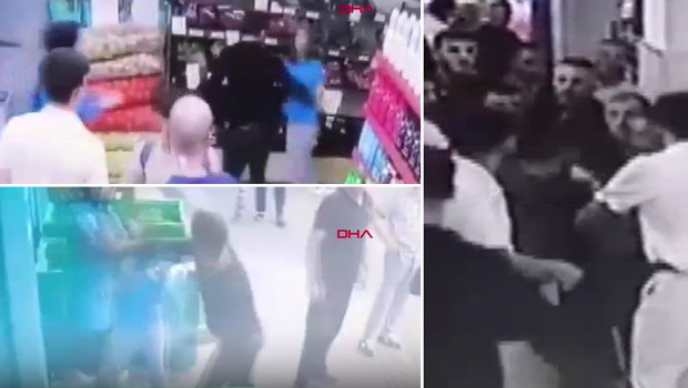 Yalova'da markette dehşet anları! Eski sevgilisini darbetti, kendisini engellemek isteyen müşteriyi bıçakladı