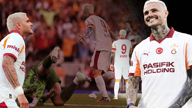 Galatasaray'da sahne yine Mauro Icardi'nin! Arjantinli'den Metin Oktay selamı