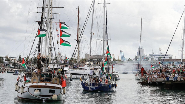 Onlarca Türk Sumud Filosu'na destek için Tunus'a gitti: Büyükelçi Demircan'dan destek açıklaması