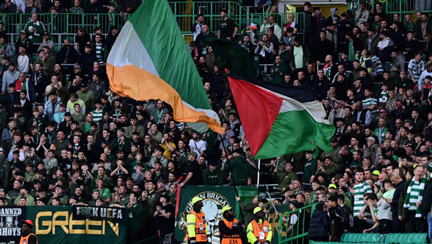 Celtic taraftarları İsrail'i protesto etti!