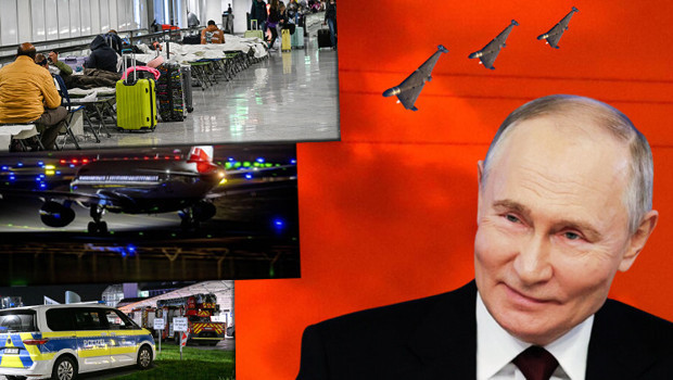 İnsansız hava araçları Münih Havalimanı'nı felç etti! Putin dalga geçti: 'Bir daha uçurmayacağız'