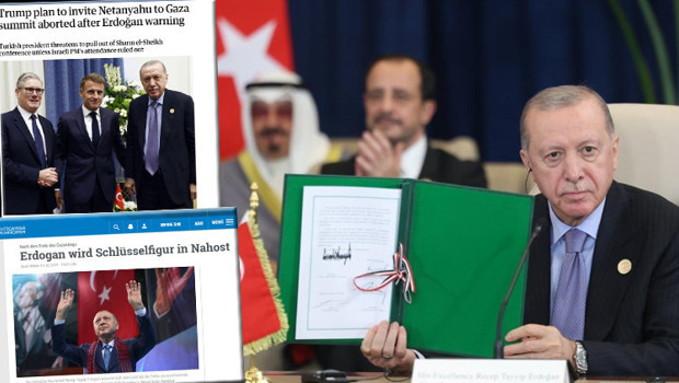 Erdoğan'ın Netanyahu resti dünya basınında... Kilit oyuncu Türkiye barış sürecini şekillendirdi
