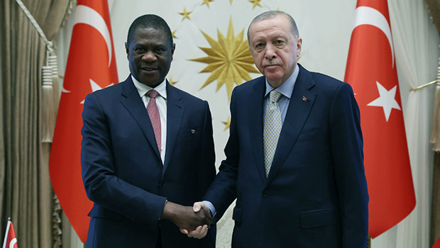 Cumhurbaşkanı Erdoğan, Paul Mashatile'yi kabul etti
