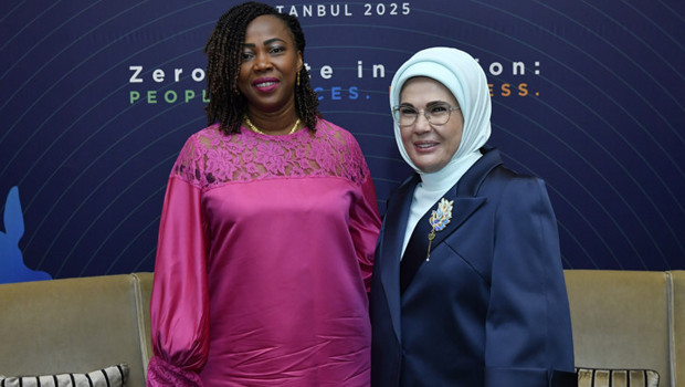 Emine Erdoğan, Sierra Leone Cumhurbaşkanı'nın eşi Fatima Maada Bio ile görüştü