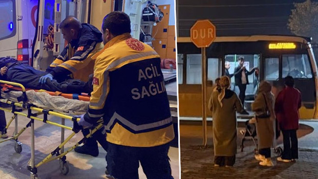 Otobüsün çarptığı adamın kalbi 4 kez durdu