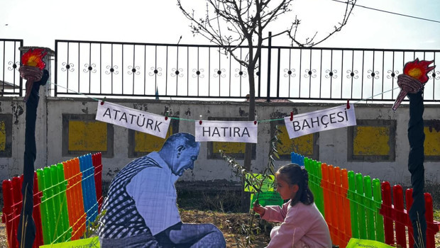 Okullarda fidanlar Atatürk sevgisiyle büyüyecek