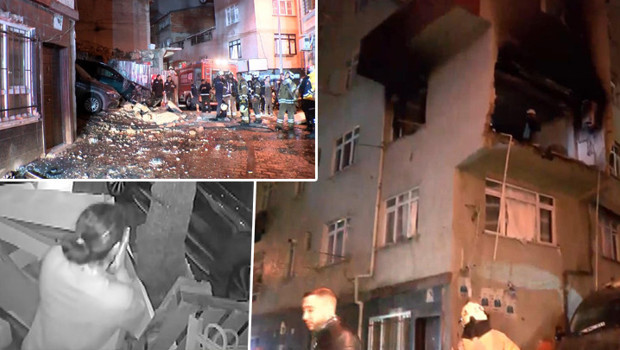 Kağıthane'de 6 katlı binadaki patlamadan yeni görüntüler! 'Alev topu yükseldi'