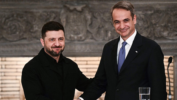 Ukrayna Devlet Başkanı Zelenski, Yunan liderlerle bir araya geldi