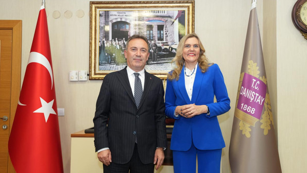 Danıştay Başsavcısı Erkan, Estonya Yüksek Mahkemesi Üyesi Laffranque ile görüştü