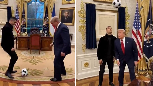 Trump'tan Cristiano Ronaldo'lu Beyaz Saray paylaşımı