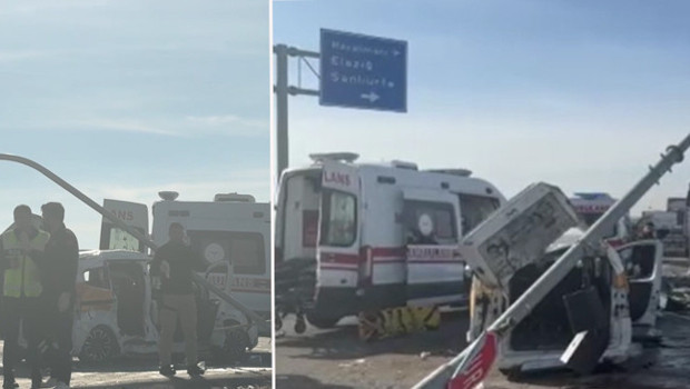 Diyarbakır'da feci kaza: Ölü ve yaralılar var! Tır çarptığı iki aracı metrelerce sürüklemiş
