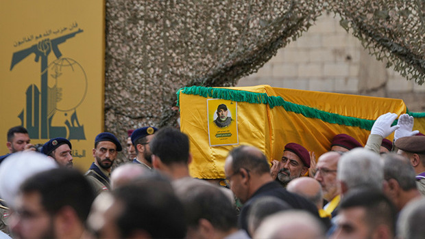 Hizbullah'ın 2 numarasına cenaze töreni