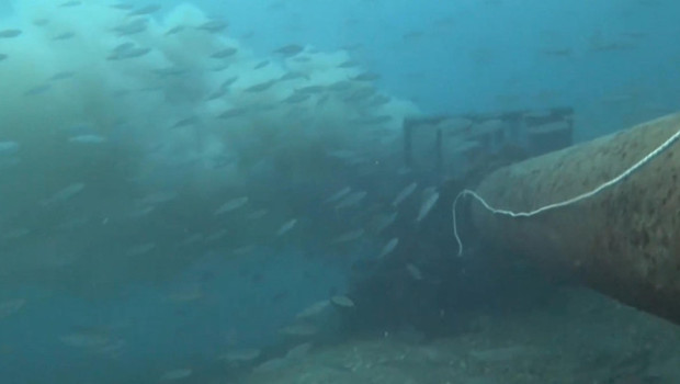 Çanakkale Boğazı'nda denize dökülen pis su böyle görüntülendi