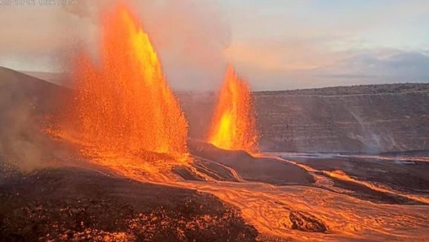 Görüntüler Hawaii'den… Kilauea Yanardağı yeniden lav püskürttü