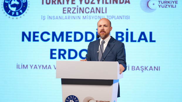 Bilal Erdoğan "Türkiye Yüzyılında Erzincanlı İş İnsanlarının Misyonu" programında konuştu