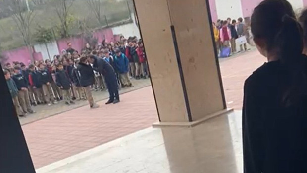 Okul müdürü öğrenciyi yakasından tutup yere savurdu! Tepki çeken görüntülere inceleme başlatıldı