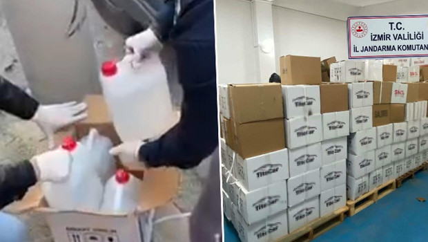İzmir'de jandarma harekete geçti: 4 bin 130 litre kaçak etil alkol ele geçirildi