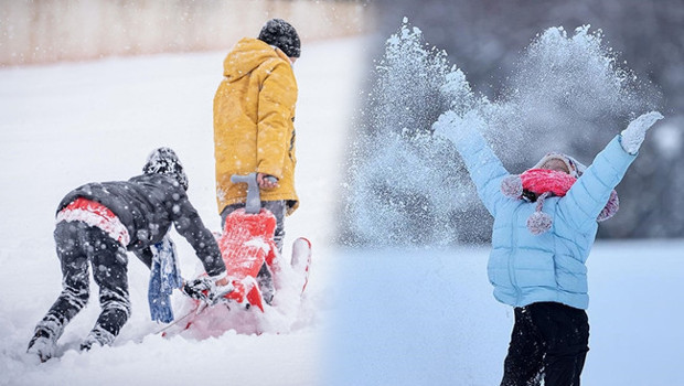 Yoğun kar yağışı etkili oldu: İlçede bir okul tatil edildi