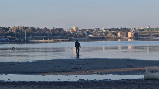 Tekirdağ’da korkutan görüntü: Deniz 20 metre çekildi