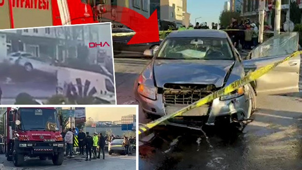 Şişli'de otomobil yayalara çarptı: 2 ölü, 6 yaralı