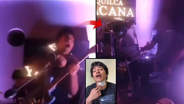 Sahnede korku dolu anlar: Konserde elektrik akımına kapılarak yere yığıldı