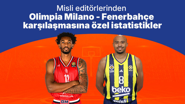 Misli editörlerinden Olimpia Milano - Fenerbahçe karşılaşmasına özel istatistikler