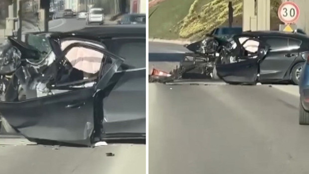 TEM Otoyolu'nda feci kaza: Otomobil, gişenin beton bariyerine çarptı! Anne ile oğlu hayatını kaybetti