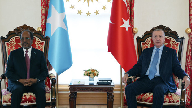 Cumhurbaşkanı Erdoğan, Somali Cumhurbaşkanı Hasan Şeyh Mahmud ile bir araya geldi