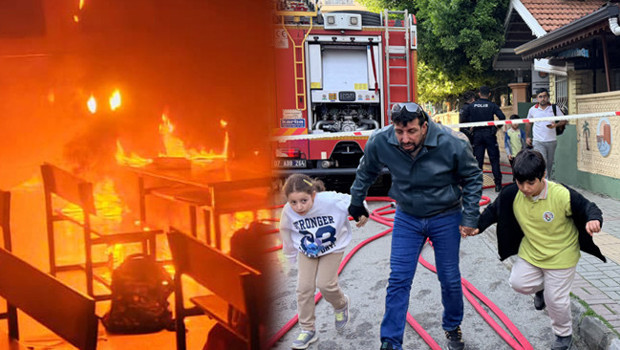 İlkokulda sınıfta yangın çıktı! Eğitime 2 gün ara verildi