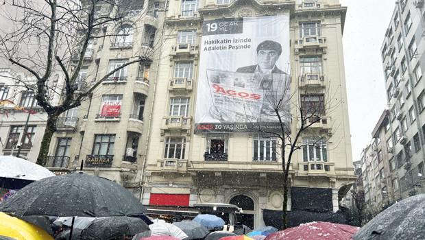 Hrant Dink katledildiği yerde anıldı