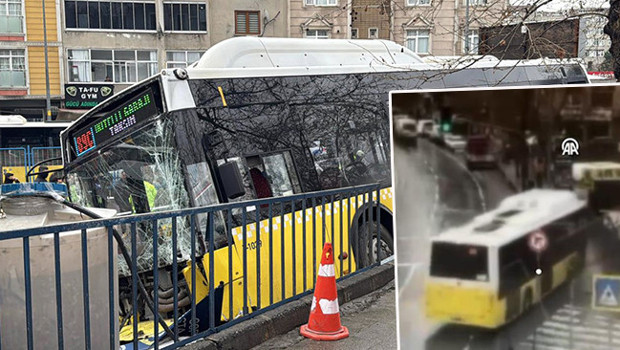 Esenler'de İETT Otobüsünün Otoparka Daldığı Anlar Şok Etti mi?