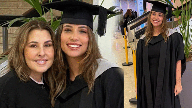 Ayşe yüksek lisans programını tamamladı... Nilüfer mezuniyet mutluluğu yaşadı