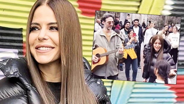 Konser öncesi sokakta prova