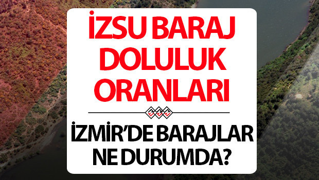 İZSU İZMİR BARAJ DOLULUK ORANLARI 14 NİSAN | İZSU Baraj doluluk oranı yüzdesi kaç oldu Tahtalı, Balçova ve diğer barajların su seviyesi ne kadar