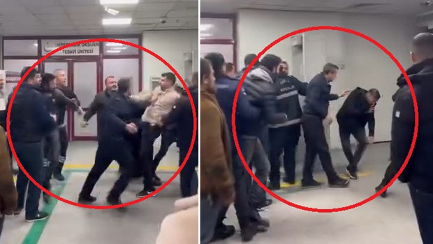 Diyarbakır'da hastanenin acil servisinde bıçaklı, tekmeli ve yumruklu kavga