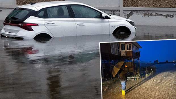 Antalya'yı sağanak vurdu: Hortum oluştu, ev ve iş yerlerini su bastı