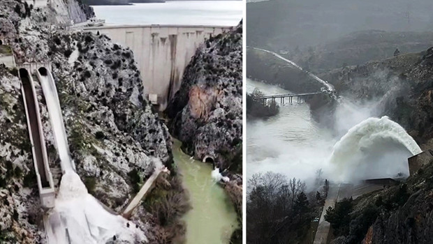 Şiddetli yağışların ardından barajlar taşma seviyesine geldi: Kontrollü olarak su bırakılıyor